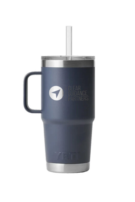 25oz YETI Rambler w/Straw Lid